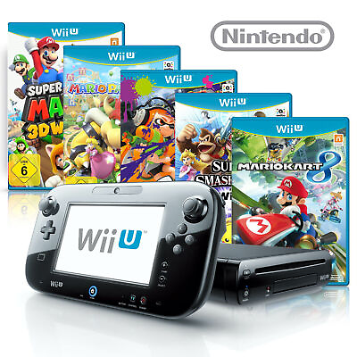 #ad Nintendo Wii U WIIU Complete Console Bundle Black White Pick amp; Choose Your Set $179.95