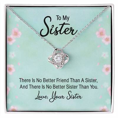 #ad To My Sister Necklace Brother to Sister Birthday gift For Sister $52.46