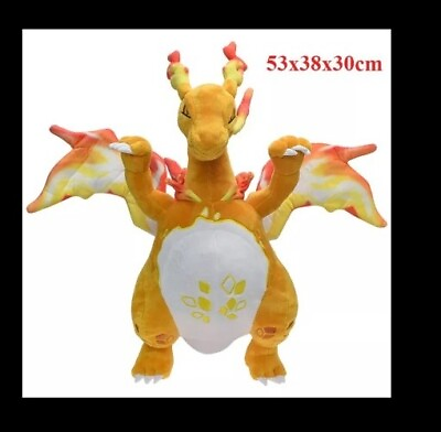 #ad Poseable Plush Custom Gigantamax Vmax Shiny Charizard Monster 38 cm AU $59.99