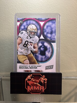 #ad Michael Mayer Rookie Father#x27;s Day Short Print Football Notre Dame $4.50