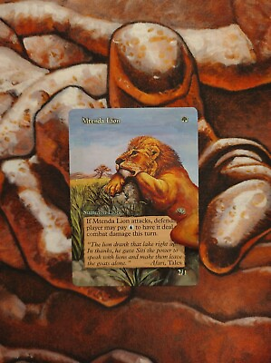 #ad Magic the Gathering Mtenda Lion Hand Painted Unique Custom MTG Altered Art Alter $45.00