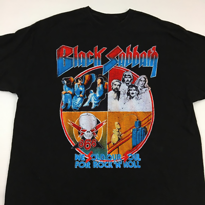 #ad Vintage Black Sabbath Tour Blue Oyster Cult Shirt $18.99
