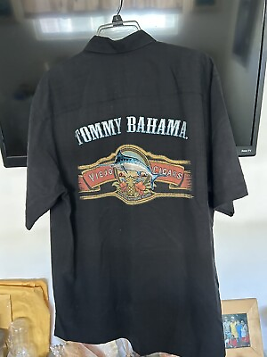 tommy bahama silk embroidered shirt Large. Viejo Cigars $35.00