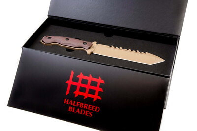 #ad Halfbreed Blades LSK 02 DE Large Survival Knife Dark Earth Fixed Blade Knife $340.18