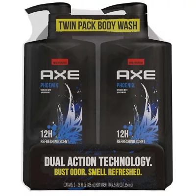 AXE Phoenix Body Wash for Men with Pump 28 Fl Oz. 2 Ct. FREE SHIPPING $16.31