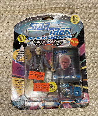 #ad 1993 PLAYMATES STAR TREK ADMIRAL LEONARD H. MCCOY ACTION FIGURE New In Package $4.50