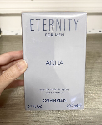 BRAND NEW CK ETERNITY AQUA for men Eau de Toilette Spray 6.7 oz ❤️❤️❤️ $89.00