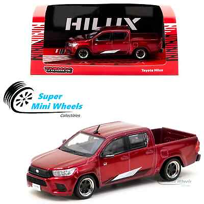 #ad Tarmac Works 1:64 Toyota Hilux Red $21.99