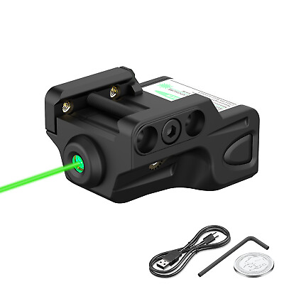 #ad GMCONN Rechargeable Red Green Blue Purple Laser Sight for Picatinny Rail Pistol $23.99