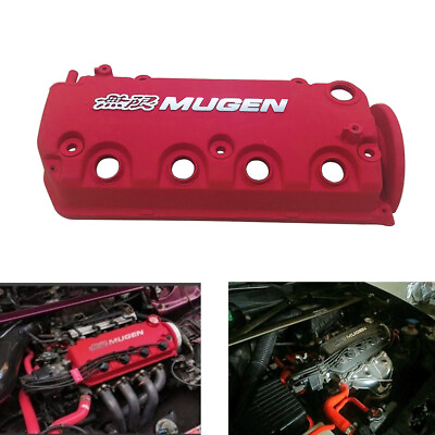 #ad Mugen Styl Rocker Racing Engine Valve Cover for Honda Civic D16 VTEC D16Y8 D16Z6 $145.00