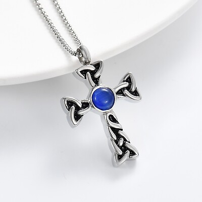 #ad Urn Necklace for Ashes Cross Ash Necklace Memorial Cremation Necklace Jewelry US $9.67