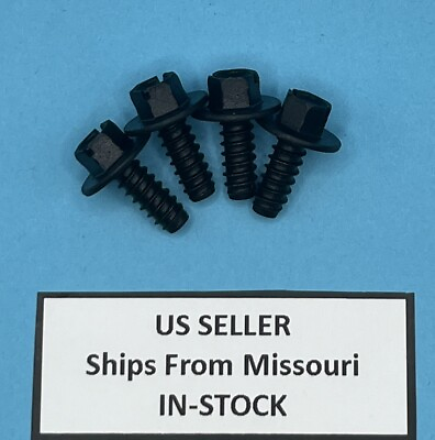 #ad Pack of 4 Special Hex Head Slotted License Plate Screws for Ford Lincoln Merc $10.85