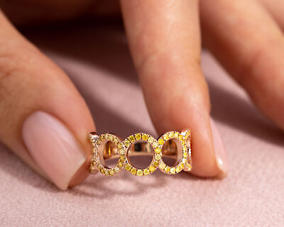 #ad 14k Rose Gold 0.70 Ct Natural Diamond Ring Round Brilliant SI1 SI3 Anniversary $940.00