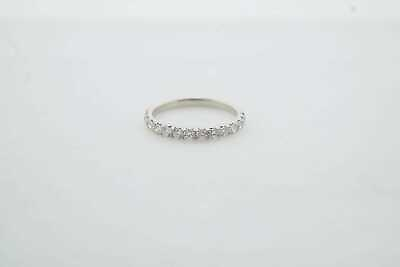 #ad 18K White Gold Diamond Wedding Band Ring #25548 $250.00