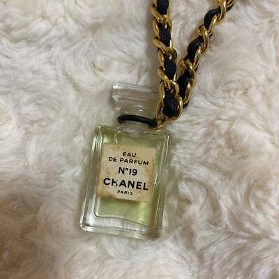 CHANEL Perfume Chain Necklace Total Length 60cm Perfume Charm 5cm x 2cm No 19 $289.92