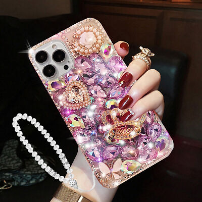 #ad For iPhone 15 Pro Max 14 13 12 11 Bling Diamond Shockproof Case Christmas Gift $9.99