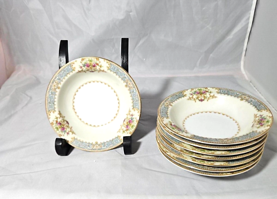 #ad Vintage quot;Rose Chinaquot; Annette design Dessert Bowls 8 Occupied Japan $20.00