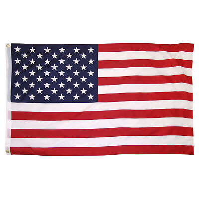 #ad US Flag Printed Polyester 3ft x 5ft with Grommets $4.99