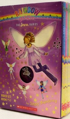 #ad The Jewel Fairies: Rainbow Magic Boxed Volumes 1 7 with Charm Rainbow Magic... $25.40