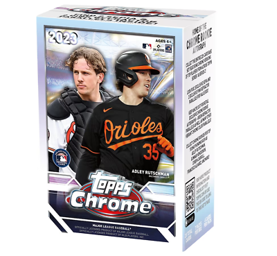 #ad 2023 Topps Chrome Baseball Factory Sealed Value Box FREE SHIPPING $27.99