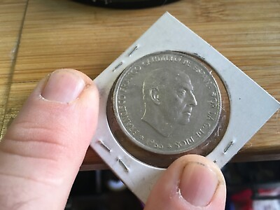 #ad 1966 Spain 100 Pesetas World Silver Coin # 1043E $48.99