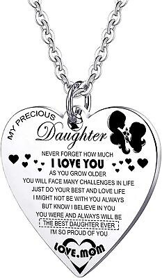 #ad Daughter Gift From Mom Dad Pendant Necklace Jewelry for an Inspiring Bond Cele $35.50