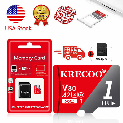 #ad Micro SD Card 128GB 256GB 1TB Ultra Class 10 SDXC SDHC Memory Card Wholesale Lot $1.39