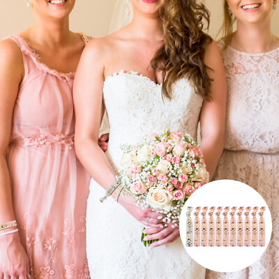 #ad 11pcs Team Bride Wristband Bachelorette Party Women Soft Elastic Gift Nylon $7.09