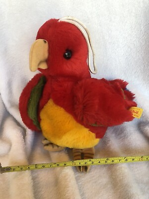 #ad Steiff Parrot With Original Tag That Plays Music With Steiff Tag $30.00