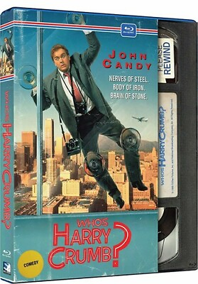 #ad Who#x27;s Harry Crumb? Retro VHS Packaging New Blu ray O Card Packaging $12.48