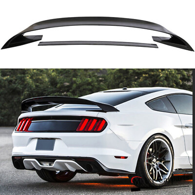 #ad Fits 2015 2023 Ford Mustang GT350 GT350R Style Trunk Spoiler Gloss Black $119.99