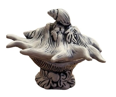 #ad Ceramic Trinket Box Octopus Tentacles Shells Kaldun And Bogle 4 .5 X 5.5 Inches $18.00