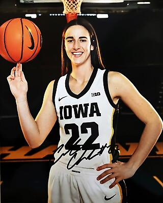 #ad #ad Caitlin Clark Signed 8x10 Photo Iowa Hawkeyes Autographed Photo WNBA Record repr $19.95