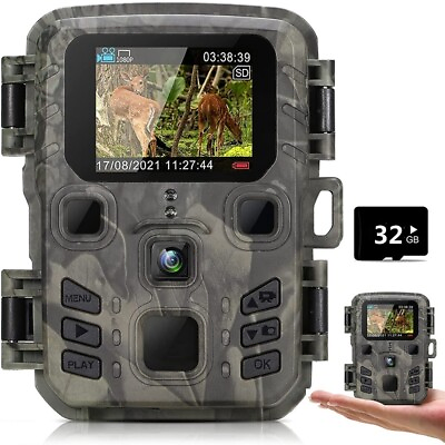 #ad #ad Mini Hunting Game Trail Camera 24MP 1080P Night Vision Outdoor Cam 32GB Card US $29.99
