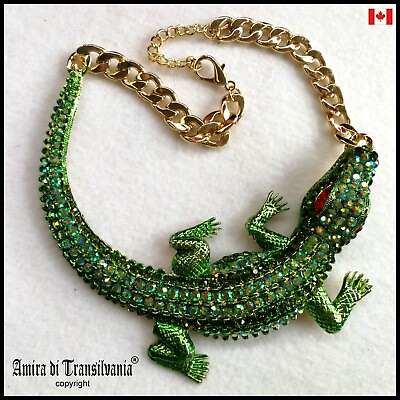 #ad #ad fashion jewelry woman jewel necklace collier choker jewellery design crocodile C $359.00