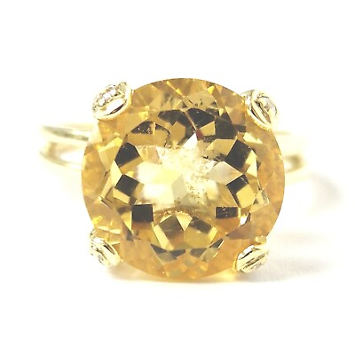 #ad Tous 18ct Gold Citrine and Diamond Ring Ladies Size M 1 2 UK Hallmarked 4.7g GBP 495.00
