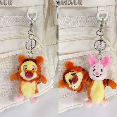 #ad Disney Tiger Winnie The Pooh Piglet Plush Keychain 10cm $14.64