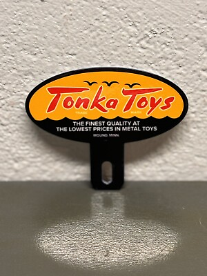 #ad TONKA TOYS Metal Plate Topper Diecast Racing Chevy Mustang Ford Gas Oil $34.99