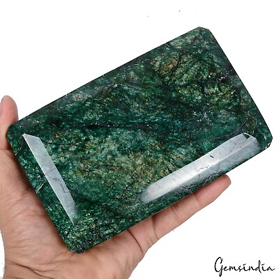 #ad 1.78 Kg Natural Green Emerald Octagon Cut Large Earth Mined Collective Gemstone $247.49