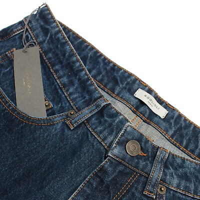 #ad Boglioli NWT Cotton Blend Five Pocket Jeans Size 32 US In Blue Denim $199.99