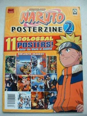 #ad Shonen Jump Naruto Posterzine 2 11 Colossal Posters Paperback ACCEPTABLE $5.75