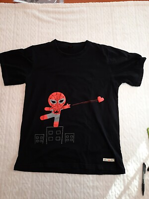 #ad Love A Lot Graphic Spiderman Tee Shirt. Size Medium $17.99