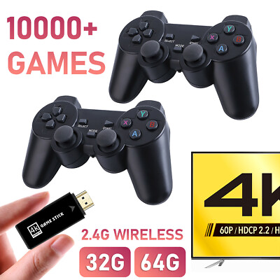 #ad 64GB Handheld Retro Video Console Built in 20000Game HDMI Wireless TV Game Stick $32.98