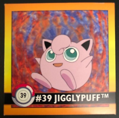 #ad Carte Pokémon JIGGLYPUFF RONDOUDOU #39 English Card Artbox 1999 STICKER NEUF EUR 1.90
