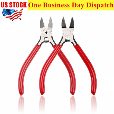 #ad 2x 6quot; Wire Cutter Diagonal Cutting Pliers Nippers Repair Tool Side Cutters Red $14.99
