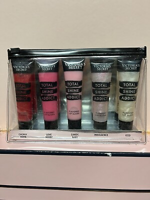 #ad #ad Victoria#x27;s Secret Total Shine Addict Flavored Lip Gloss Gift Set Rare New $39.99