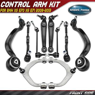 #ad 10PC Front Suspension Control Arms amp; Ball Joint Sway Link Tie Rod for BMW X5 X6 $220.99