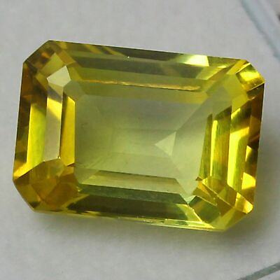 #ad Certified Natural Ceylon Yellow Sapphire 8x6 mm Emerald Unheated Gemstone j053 $7.99