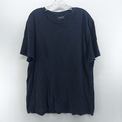 vince men#x27;s shirt size large classic blue boat neck everyday 100% cotton $21.00