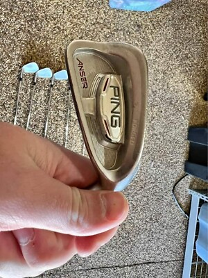 #ad Ping Anser Forged 2010 Iron Set 5 PW Steel Stiff Right Blue Dot $255.00